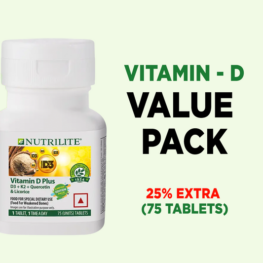 NUTRILITE VITAMIN D VALUE PACK LIMITED EDITION (75 tablets!!!!) + FREE DELIVERY
